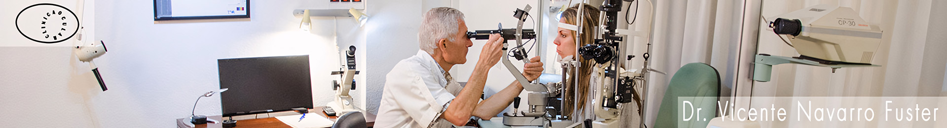 Banner principal de Clínica Ocular Dr. Vicente Navarro Fuster